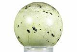 Polished Lizardite With Hematite Sphere #350140-1